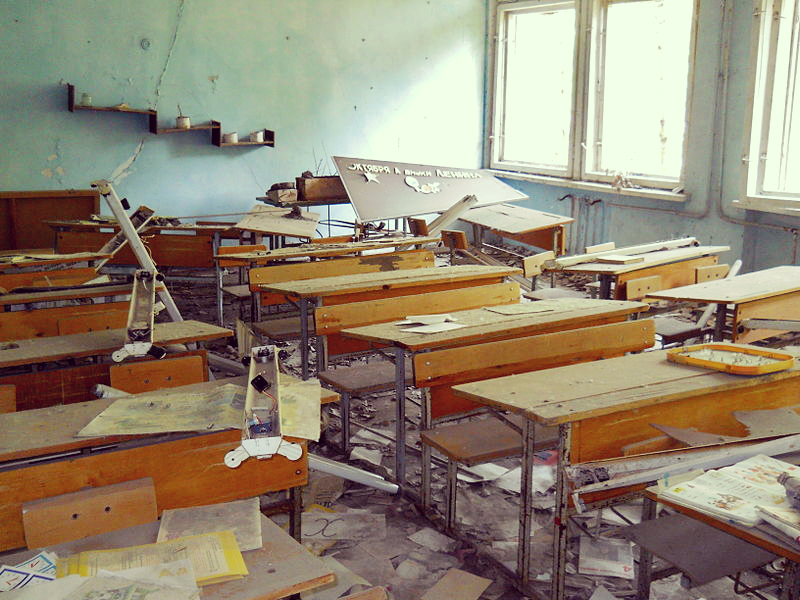 Города-призраки - Школа в Припяти
