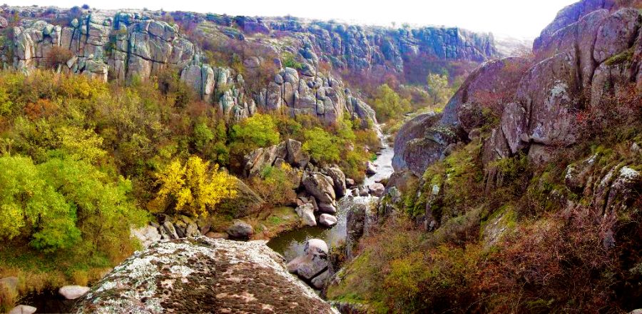 Необычные места Украины - Актовский каньон