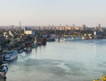 вид с высоты на речку Днепр в Киеве, куда сходить в Киеве