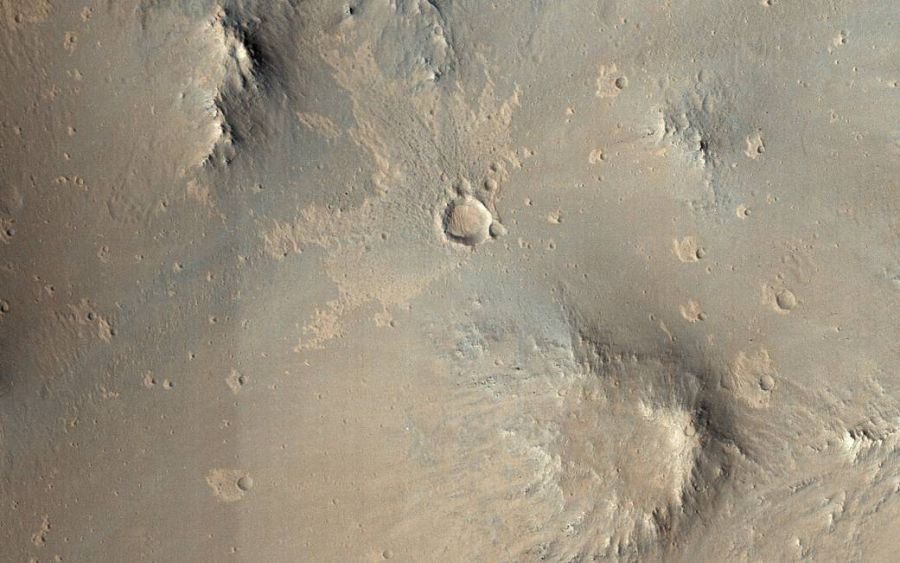 полет на марс, вулканический регион элизиум, кратеры на марсе