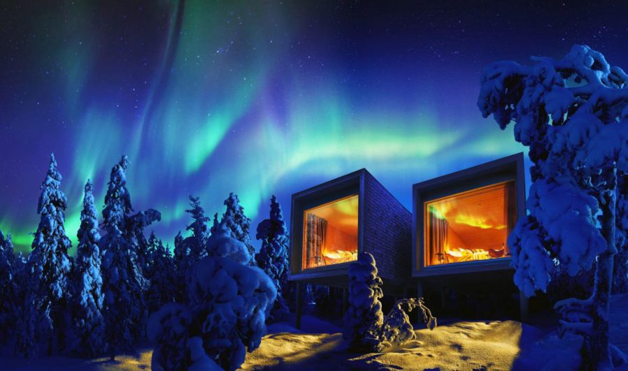 arctic treehouse hotel, отель в финляндии, новый год в лапландии