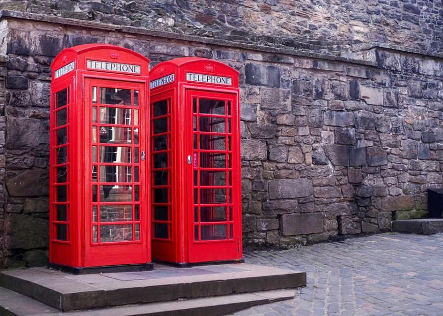 красная телефонная будка, британская телефонная будка, прообраз красной телефонной будки